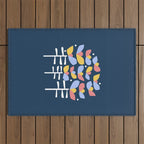 Florals Looking Up Outdoor Rug Gallery Image 1