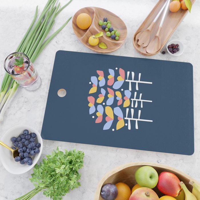 Florals Looking Up Cutting Board Gallery Image 2
