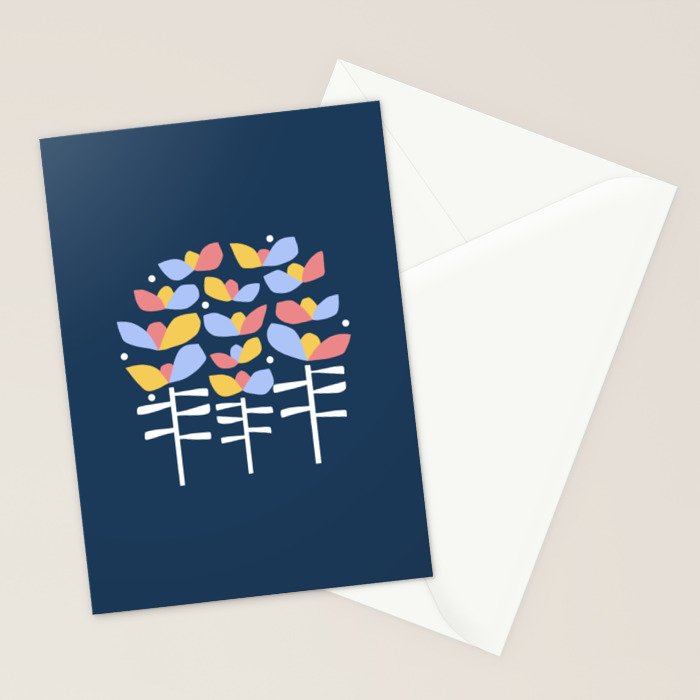 Florals Looking Up Stationery Card Gallery Image 2