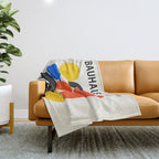 Balance 03: Bauhaus Mid-Century Edition Throw Blanket Gallery Image 1
