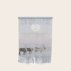 Winter Landscape Photo Art - Lapland Series - Reindeer Moon Minimal Nature Wall Hanging Gallery Image 1