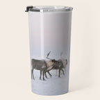 Winter Landscape Photo Art - Lapland Series - Reindeer Moon Minimal Nature Travel Mug Gallery Image 3