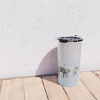 Winter Landscape Photo Art - Lapland Series - Reindeer Moon Minimal Nature Travel Mug Gallery Image 4