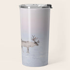 Winter Landscape Photo Art - Lapland Series - Reindeer Moon Minimal Nature Travel Mug Gallery Image 2
