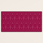Art Deco in Raspberry Pink Desk Mat Gallery Image 3