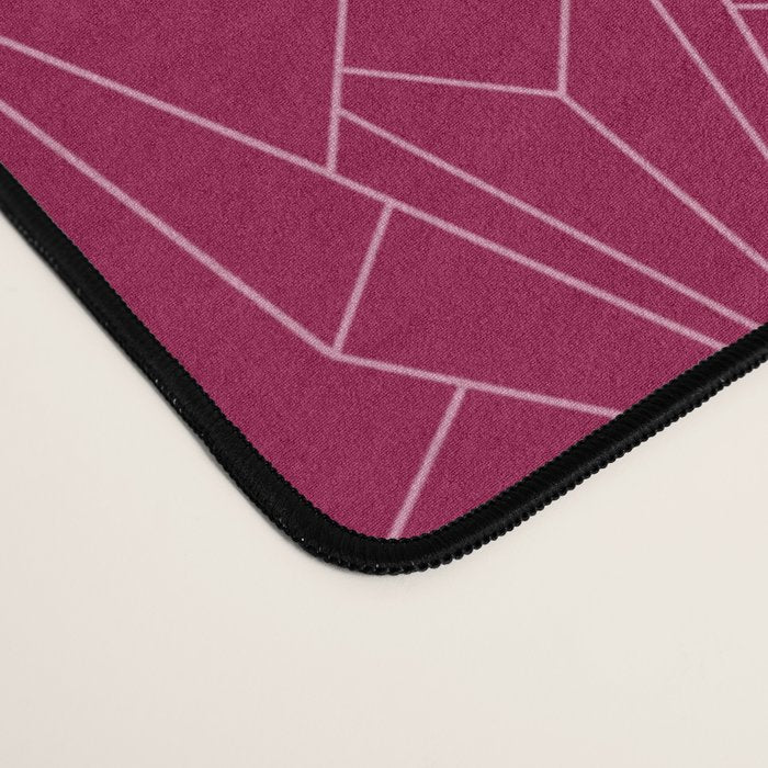 Art Deco in Raspberry Pink Desk Mat Gallery Image 4