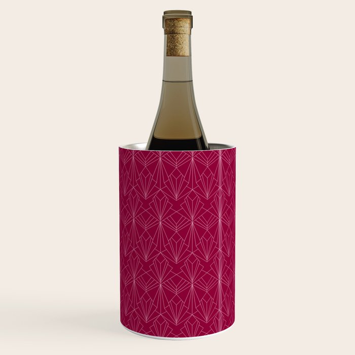 Art Deco in Raspberry Pink Wine Chiller Gallery Image 1