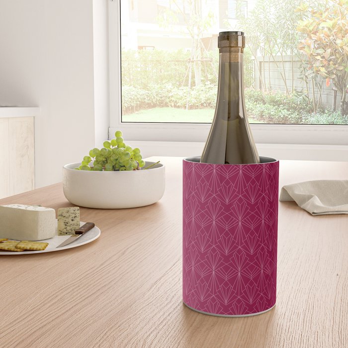 Art Deco in Raspberry Pink Wine Chiller Gallery Image 4