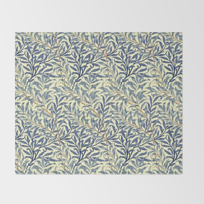 William Morris "Willow Bough" 4. Throw Blanket Gallery Image 2