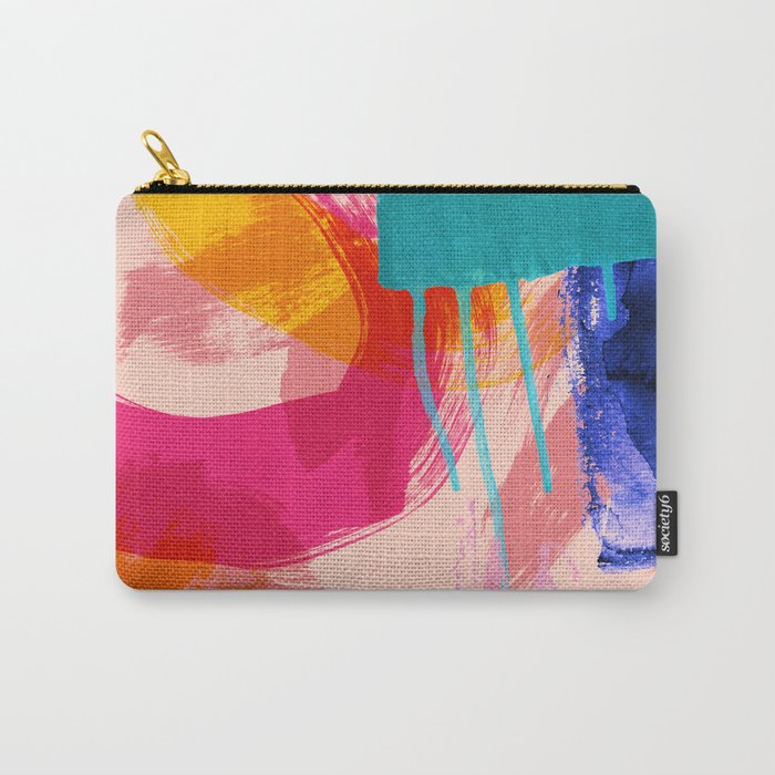 brush strokes abstract 5 Carry All Pouch Gallery Image 1