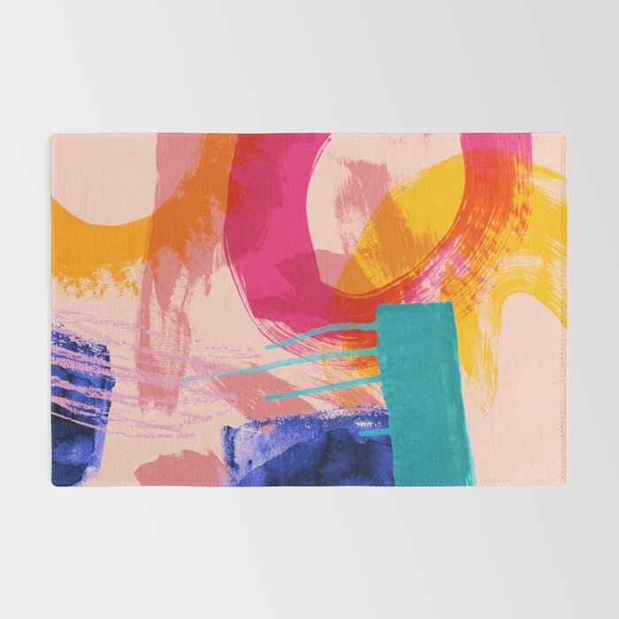 brush strokes abstract 5 Rug Gallery Image 2