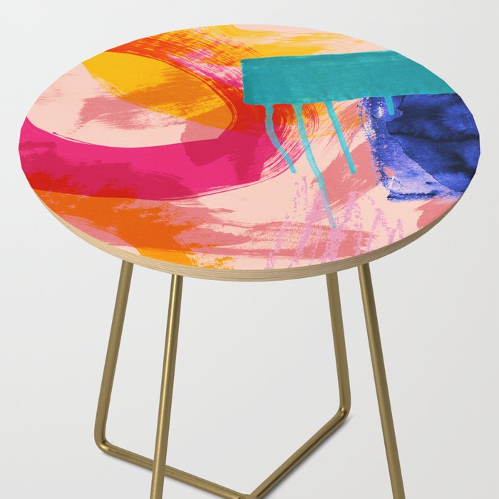 brush strokes abstract 5 Side Table Gallery Image 2