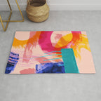 brush strokes abstract 5 Rug Gallery Image 1