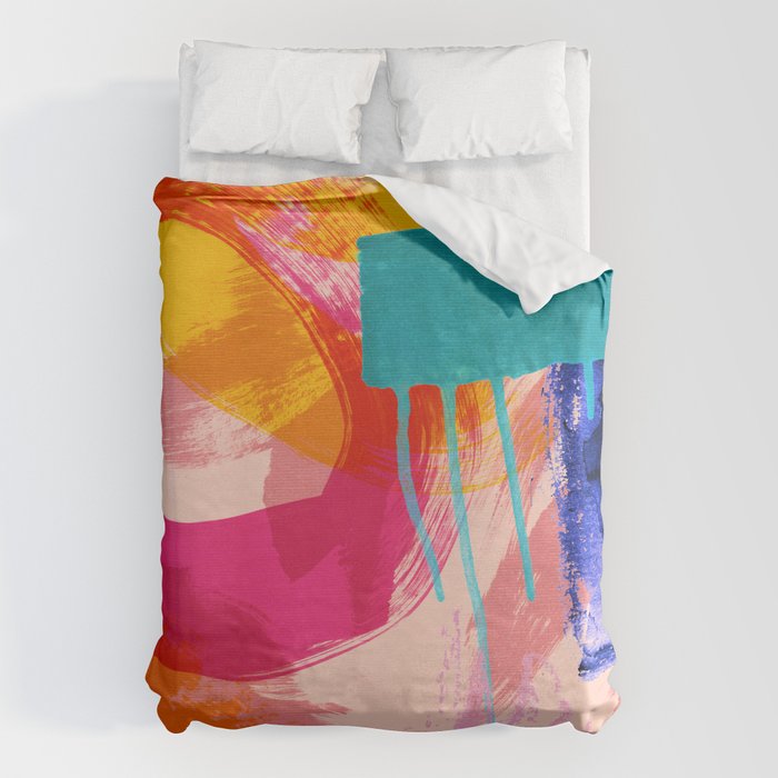 brush strokes abstract 5 Duvet Cover Gallery Image 6