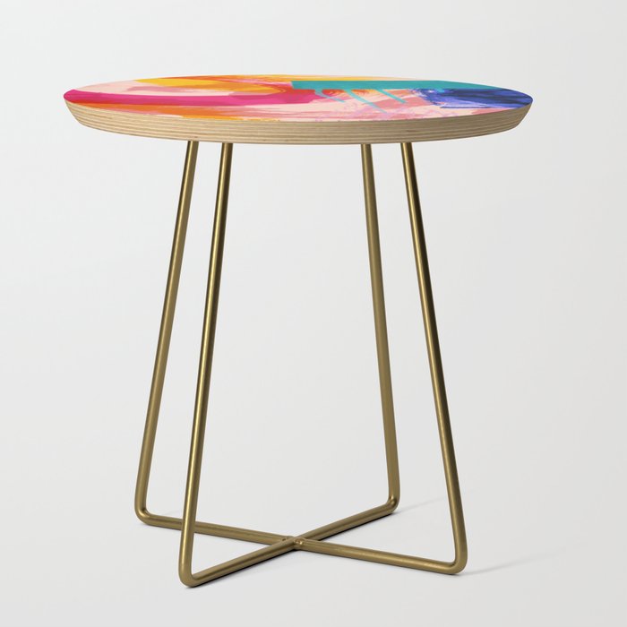 brush strokes abstract 5 Side Table Gallery Image 1