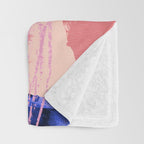 brush strokes abstract 5 Throw Blanket Gallery Image 3