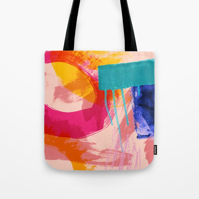 brush strokes abstract 5 Tote Bag Gallery Image 1