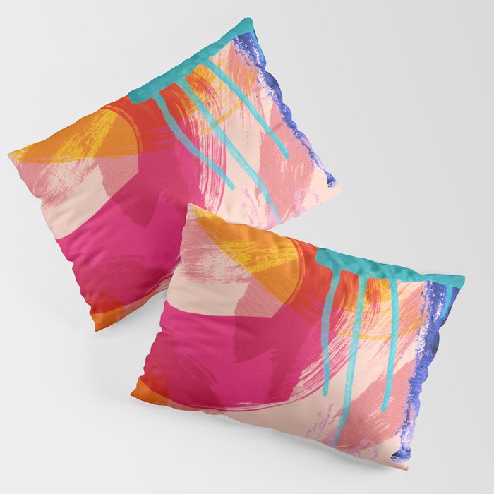 brush strokes abstract 5 Pillow Sham Gallery Image 3
