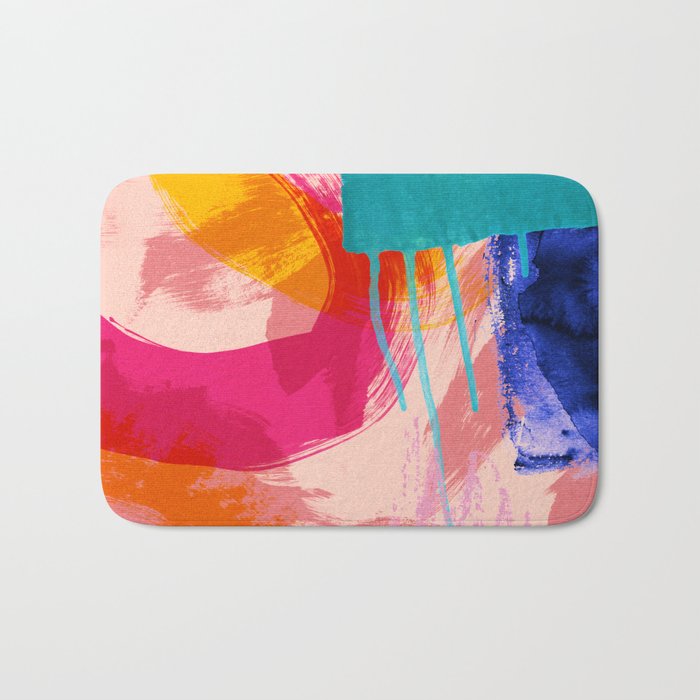 brush strokes abstract 5 Bath Mat Gallery Image 1