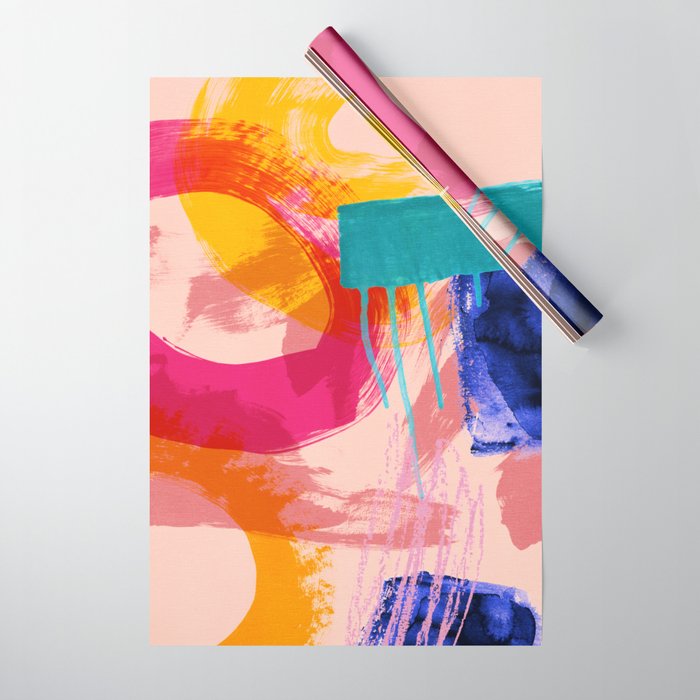 brush strokes abstract 5 Wrapping Paper Gallery Image 1