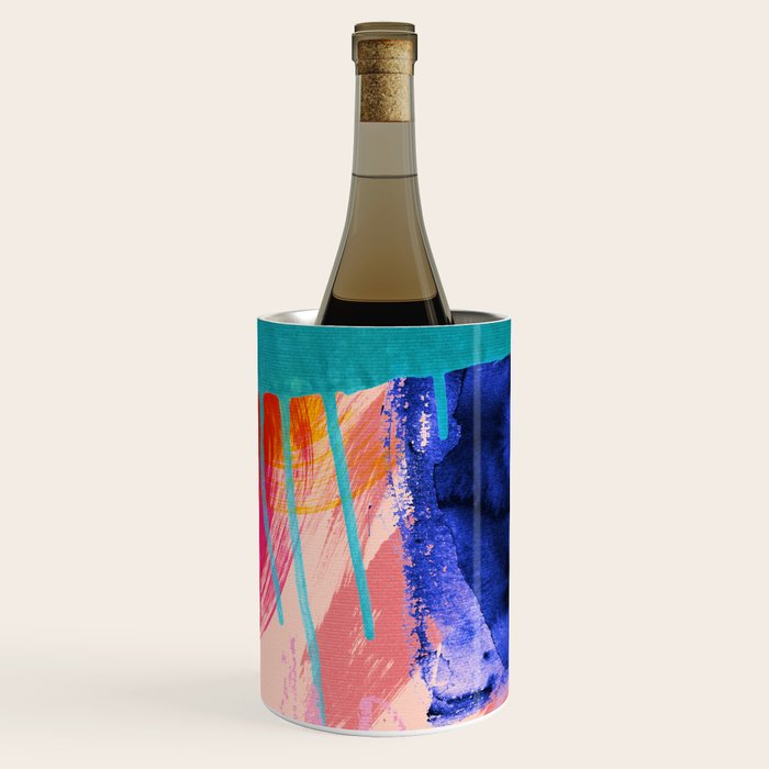 brush strokes abstract 5 Wine Chiller Gallery Image 3