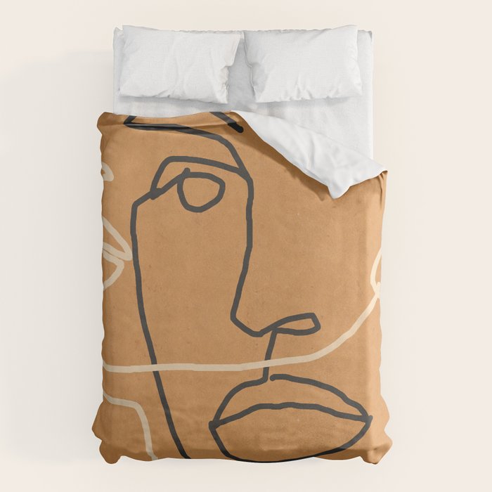 Abstract Face 6 Duvet Cover Gallery Image 6