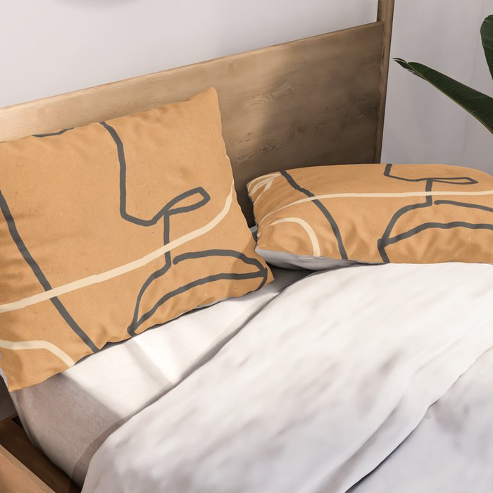 Abstract Face 6 Pillow Sham Gallery Image 2