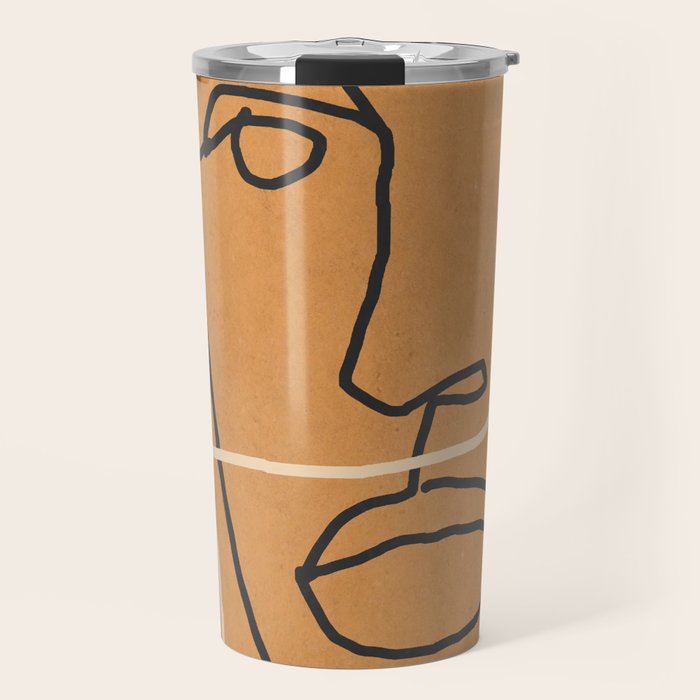Abstract Face 6 Travel Mug Gallery Image 1