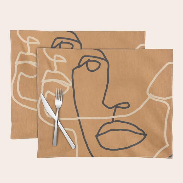 Abstract Face 6 Placemat Gallery Image 1
