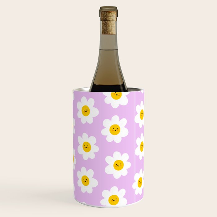 Happy Flowers - Purple  Wine Chiller Gallery Image 3