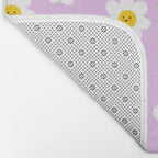 Happy Flowers - Purple  Bath Mat Gallery Image 2