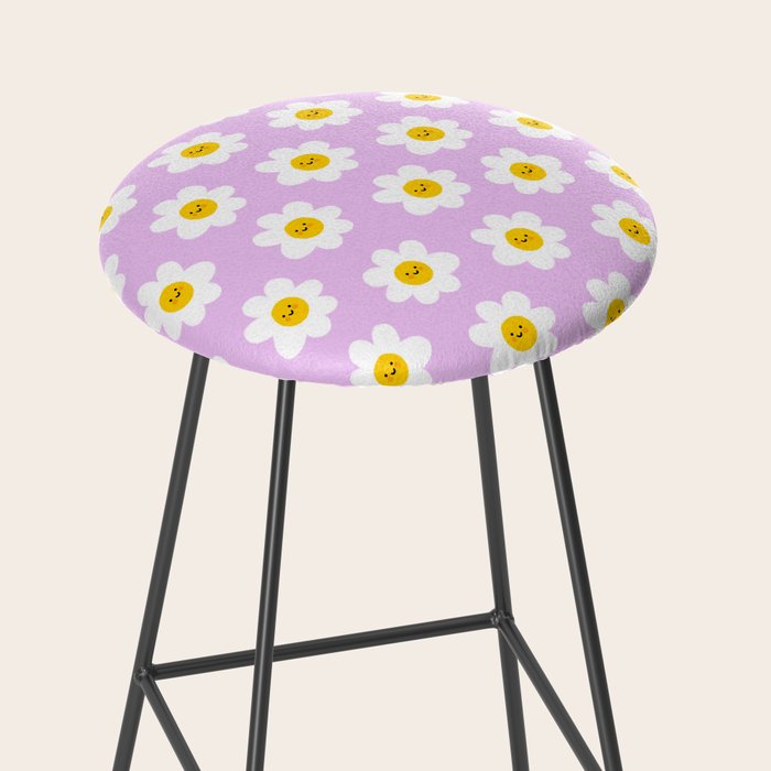 Happy Flowers - Purple  Stool Gallery Image 2