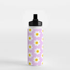 Happy Flowers - Purple  Water Bottle Gallery Image 2