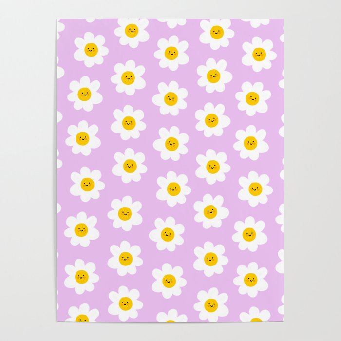 Happy Flowers - Purple  Poster Gallery Image 4