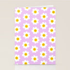 Happy Flowers - Purple  Stationery Card Gallery Image 2