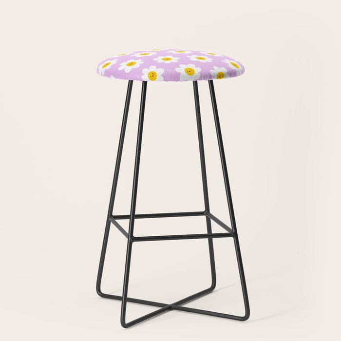 Happy Flowers - Purple  Stool Gallery Image 1