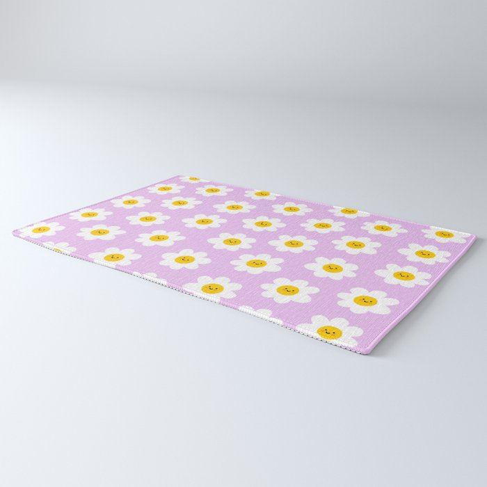 Happy Flowers - Purple  Rug Gallery Image 3