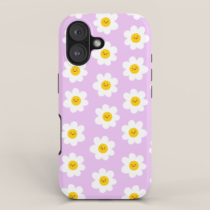 Happy Flowers - Purple  iPhone Case Gallery Image 1