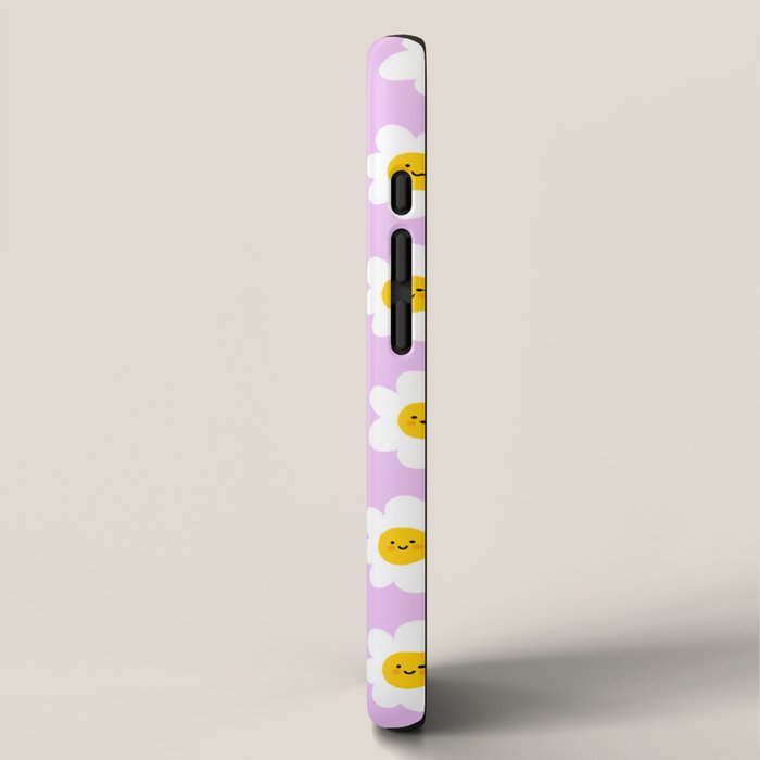 Happy Flowers - Purple  iPhone Case Gallery Image 2