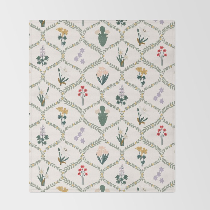 Israel Wildflowers Throw Blanket Gallery Image 2