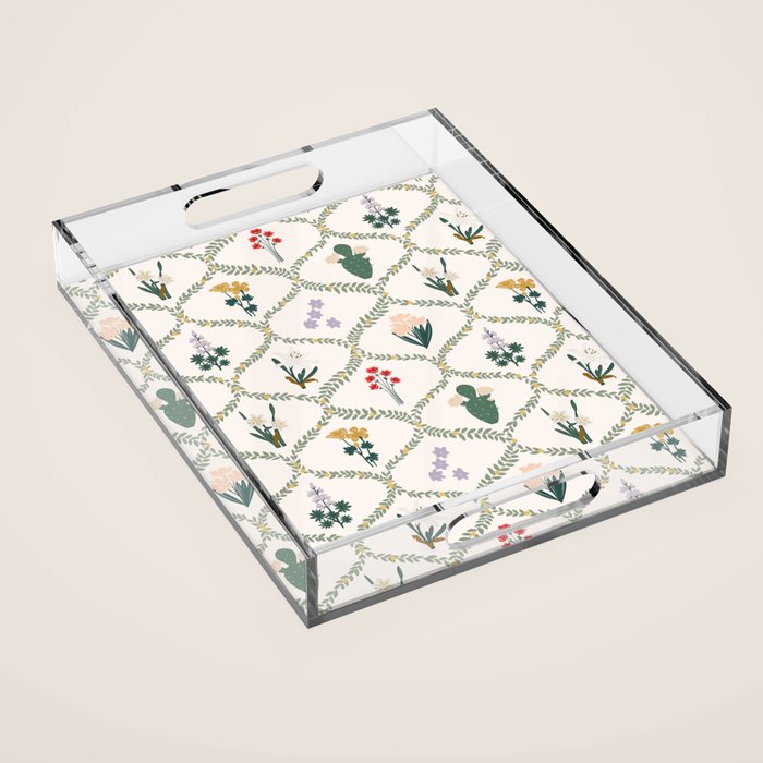 Israel Wildflowers Acrylic Tray Gallery Image 1