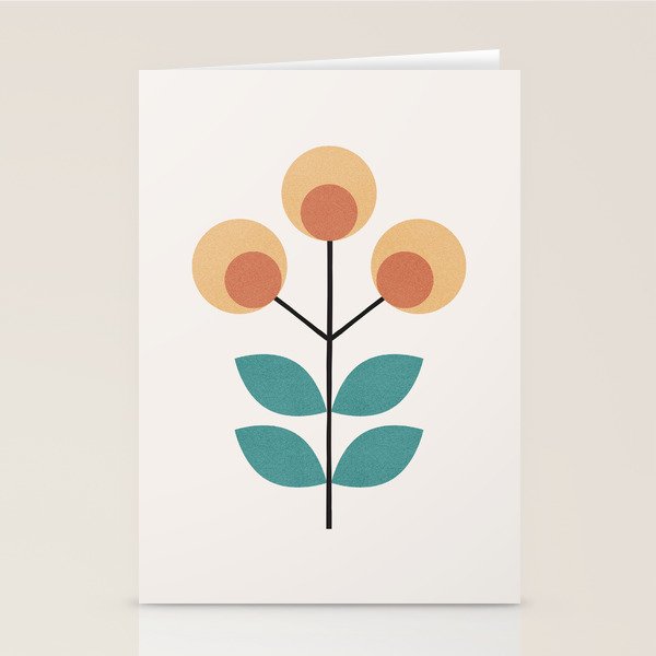 Retro Flower 1-1 Stationery Card Gallery Image 1