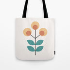 Retro Flower 1-1 Tote Bag Gallery Image 1