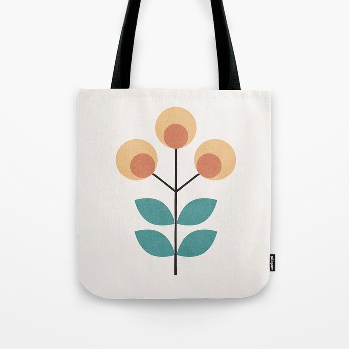 Retro Flower 1-1 Tote Bag Gallery Image 1
