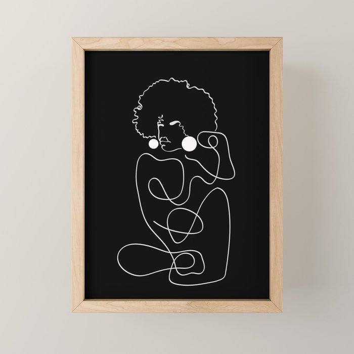 Matisse Noir No. 2 Mini Art Print Gallery Image 1