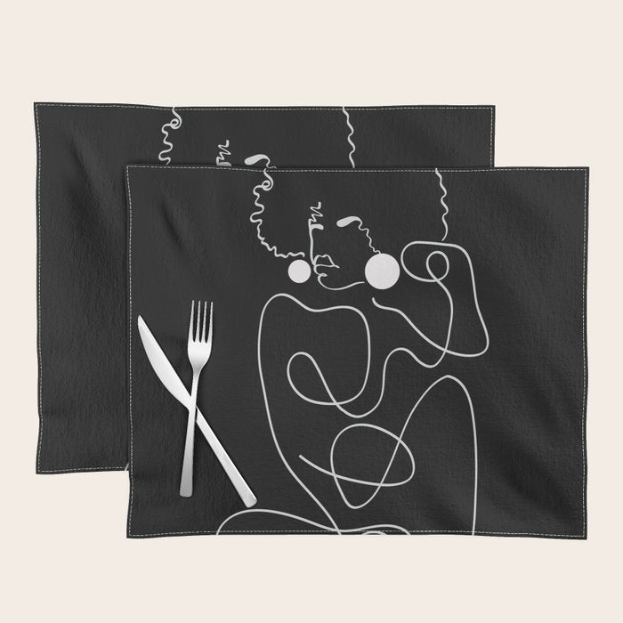 Matisse Noir No. 2 Placemat Gallery Image 1