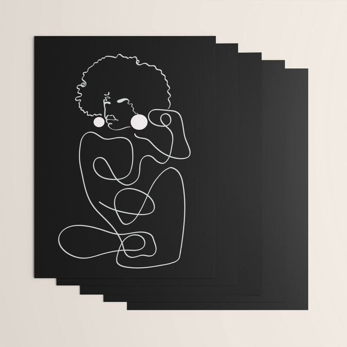 Matisse Noir No. 2 Wrapping Paper Gallery Image 3