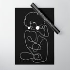 Matisse Noir No. 2 Wrapping Paper Gallery Image 1