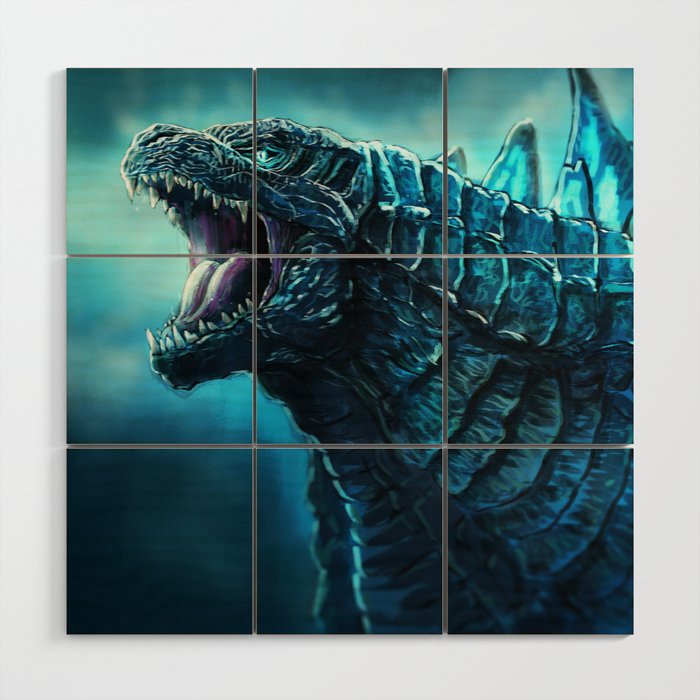 The King of Monsters - Godzilla Wood Wall Art Gallery Image 1