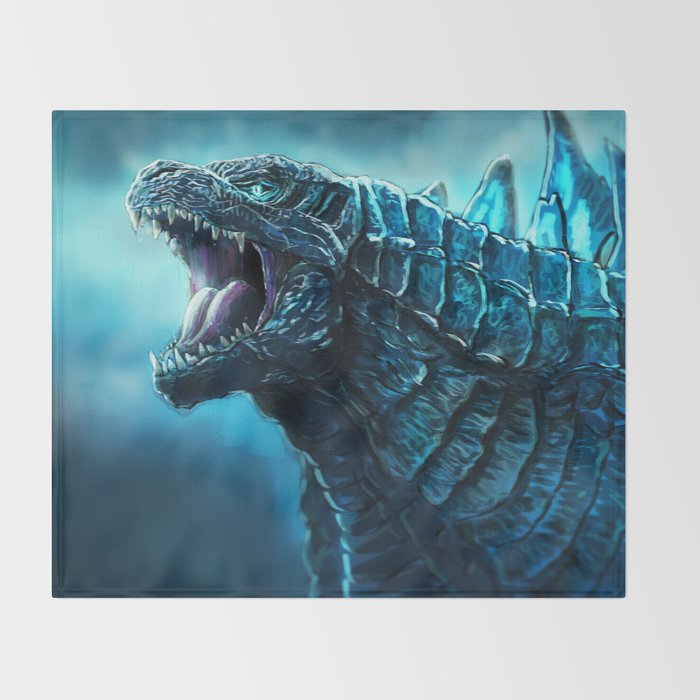 The King of Monsters - Godzilla Throw Blanket Gallery Image 2